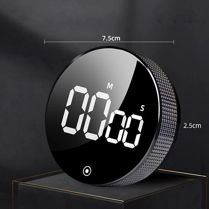 Kitchen Timer Digital Countdown Magnetic Egg Timer for Cooking with Constant Light Function for Classrooms Quiet for Kids Adults