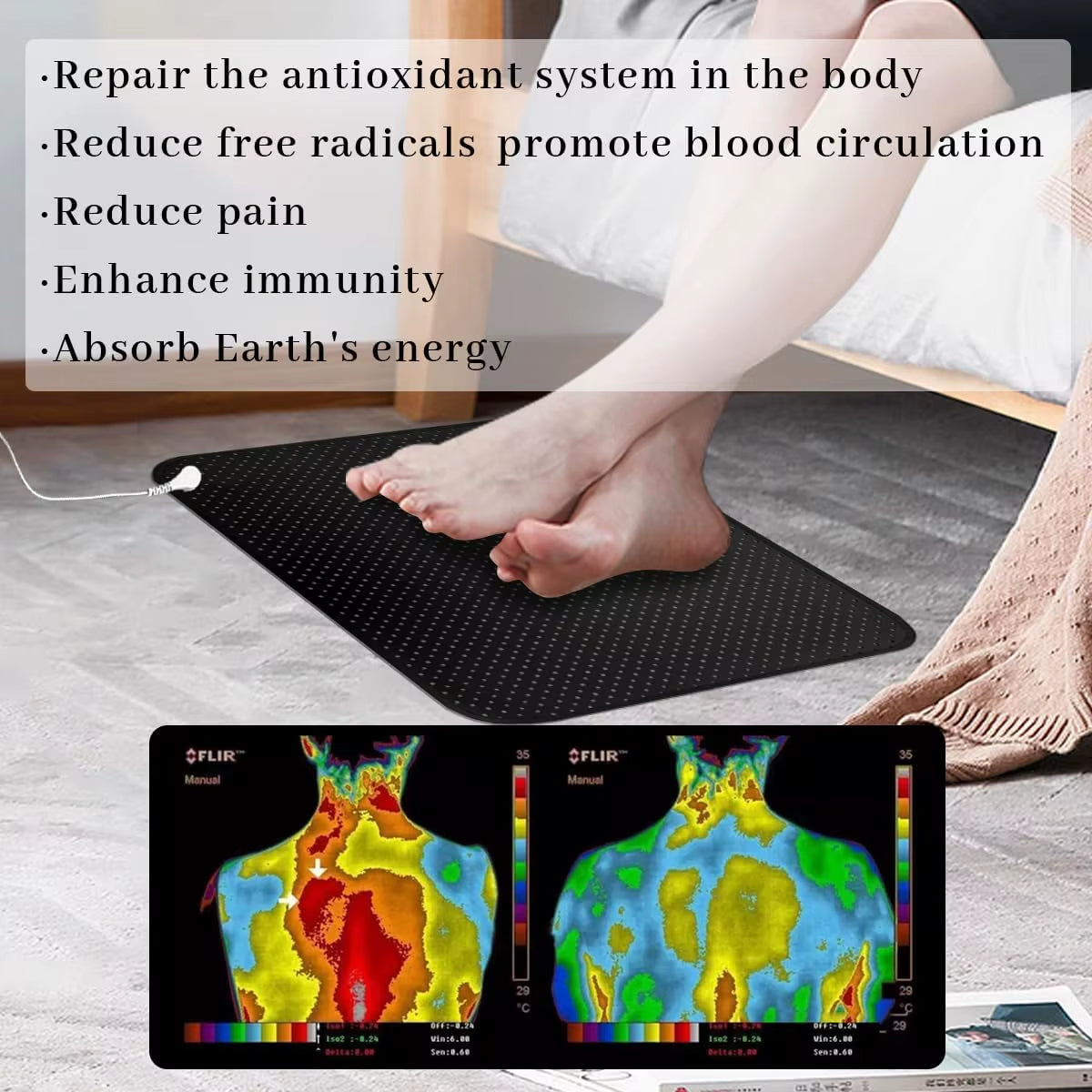 ESD Grounding Mat Earthing Home Use Eco-Friendly Rubber Leather