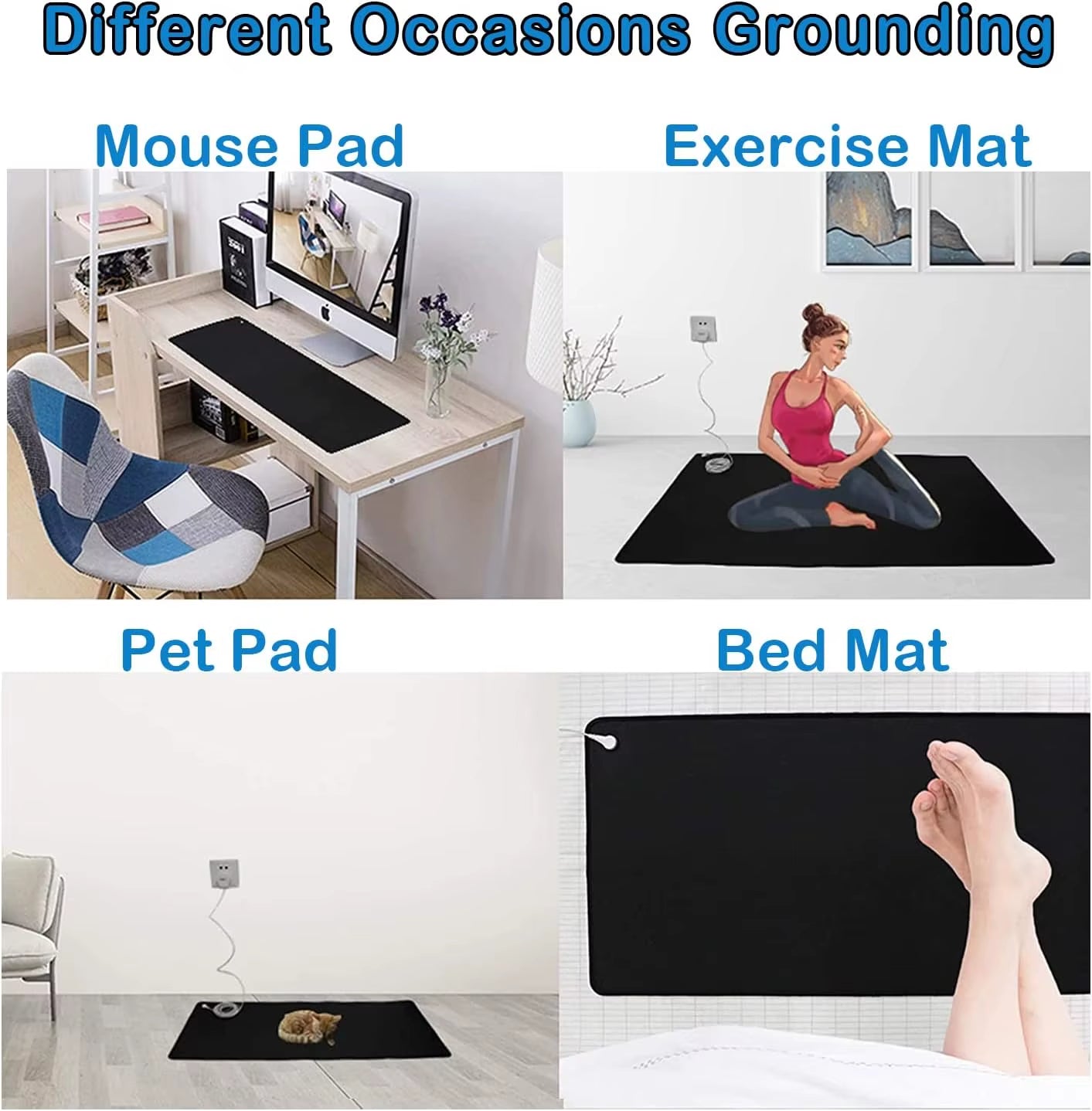 ESD Grounding Mat Earthing Home Use Eco-Friendly Rubber Leather